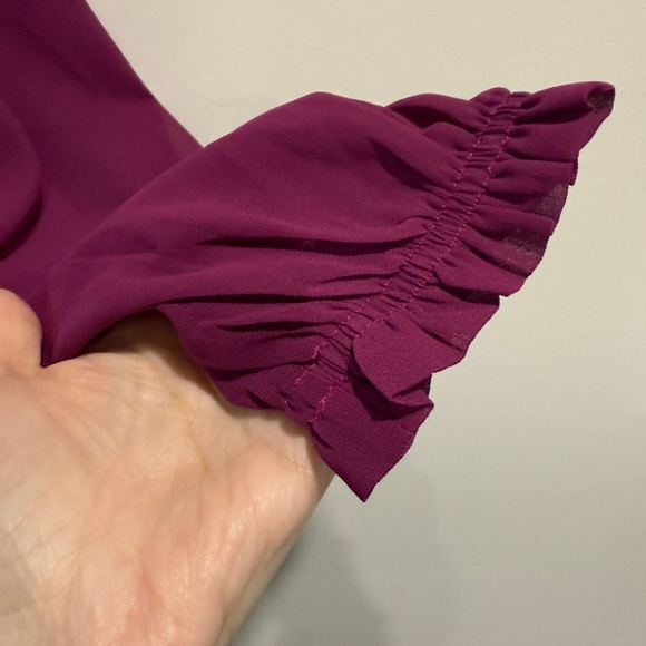 HYFVE Long-Sleeve Midi Dress NWT Sz M Stretch Tiered Lined OOTD TikTok Cocktail - Picture 6 of 8